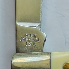 Vintage Imperial Frontier 40P2 Slim Serpentine Pen Knife - Mint in Box - USA Made