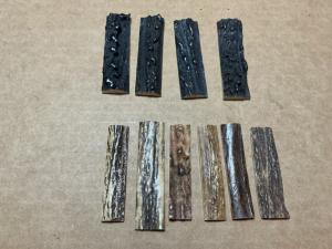 Sambar Stag Scales For Pocket Knives 10 Pieces 