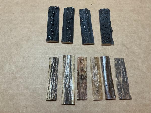 Sambar Stag Scales For Pocket Knives, 10 Pieces Sambar Stag Scales For Pocket Knives, 10 Pieces