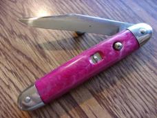 mint new old stock shur snap 6" OA opened , pink scales 