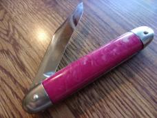 mint new old stock shur snap 6" OA opened , pink scales 