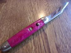 mint new old stock shur snap 6" OA opened , pink scales 