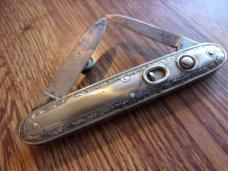 3-3/8 schrade double nickel scales 1940's vintage 