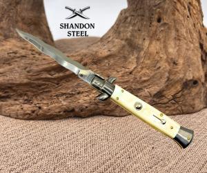 Frank B Italian Stiletto 9quot Bayonet Blade Mother of Pearl