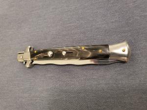 28cm11quot Frank B BUFFALO Italian Stiletto AUTO wKRISS BLADE