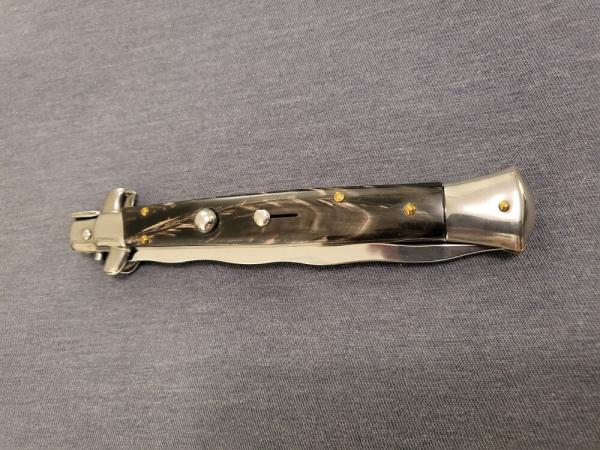 28cm/11" Frank B BUFFALO Italian Stiletto AUTO w/KRISS BLADE 28cm/11" Frank B BUFFALO Italian Stiletto AUTO w/KRISS BLADE