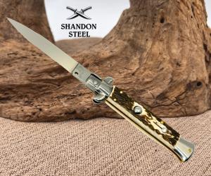 Frank B Italian Stiletto 9quot Bayonet Blade Stag