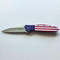 Kershaw 1660USA USA Flag Leek Assisted Flipper - Brand New Factory Second Blem Sandvik 14C28N Blade