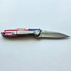Kershaw 1660USA USA Flag Leek Assisted Flipper - Brand New Factory Second Blem Sandvik 14C28N Blade