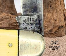 Gentleman’s 2 Blade Advertising Pen Knife Utica Cutlery Company USA (56)