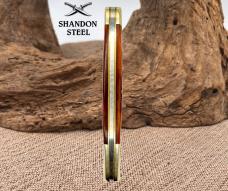 Frost Cutlery Copperhead Worm Groove Bone Handle Pocket Knife Solingen Steel 157