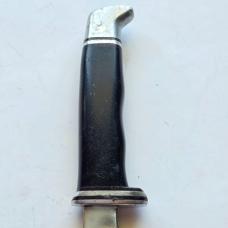 Vintage 1970s Buck 118 Personal Fixed Blade Knife - Original Leather Flap Sheath - USA Made