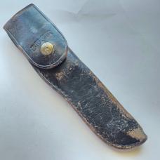 Vintage 1970s Buck 118 Personal Fixed Blade Knife - Original Leather Flap Sheath - USA Made
