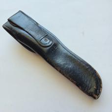 Vintage 1970s Buck 118 Personal Fixed Blade Knife - Original Leather Flap Sheath - USA Made