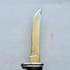Vintage 1970s Buck 118 Personal Fixed Blade Knife - Original Leather Flap Sheath - USA Made