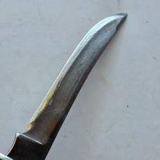 Vintage 1970s Buck 118 Personal Fixed Blade Knife - Original Leather Flap Sheath - USA Made