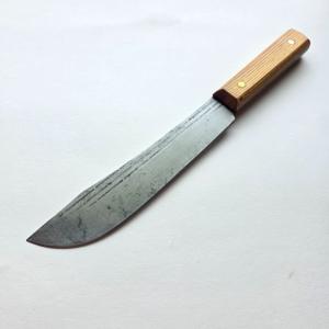 Vintage Forgecraft Hi-Carbon 7 Inch Butcher Knife - Traditional Wood Handle - Made in USA
