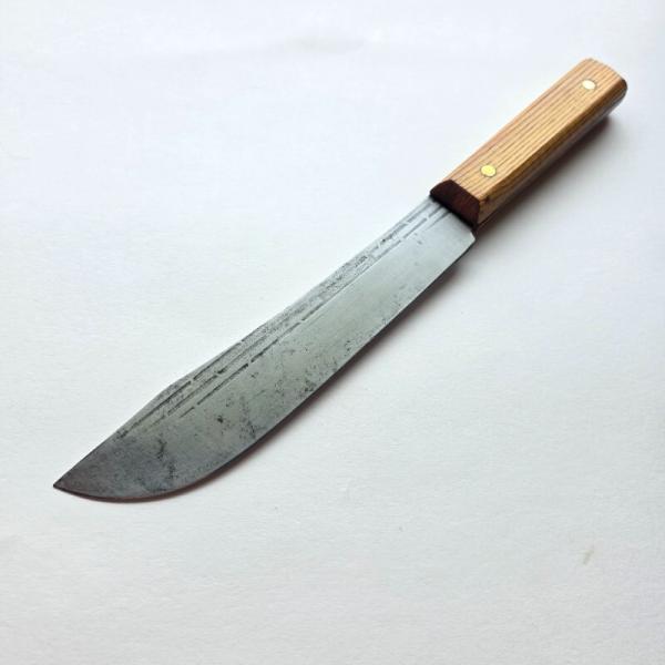 Vintage Forgecraft Hi-Carbon 7 Inch Butcher Knife - Traditional Wood Handle - Made in USA