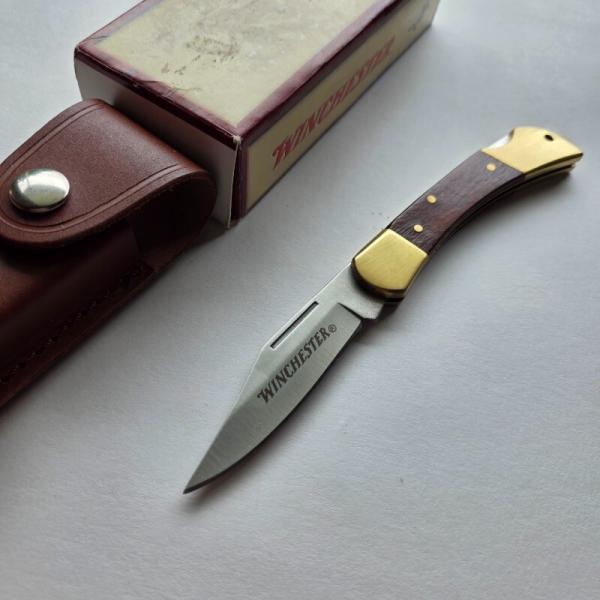 Vintage Winchester Lockback Folding Hunter Knife - Rocky Mountain Elk Foundation Edition - MIB Vintage Winchester Lockback Folding Hunter Knife - Rocky Mountain Elk Foundation Edition - MIB
