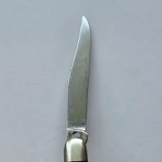Vintage 1960s Ka-Bar 3 Blade Premium Stockman Knife - Yellow Composition Handles - USA Made