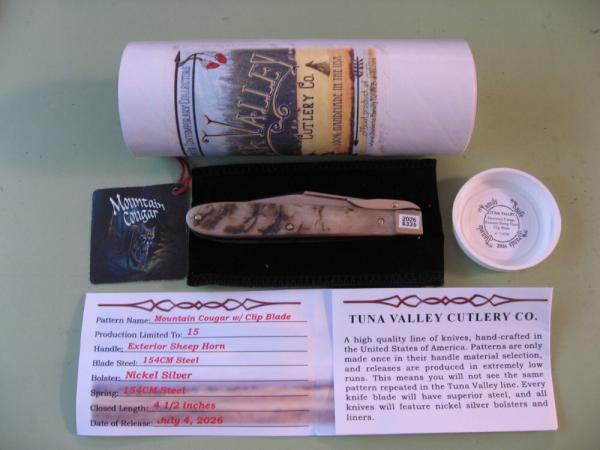 TUNA VALLEY 2026 MOUNTAIN COUGAR SWING GUARD EXTERIOR SHEEP HORN #1  