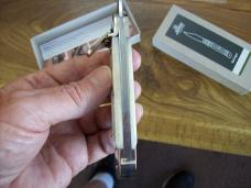 Hubertus Knife Solingen, Germany Large Size 11 Beautiful Smooth White Bone Spear-Point UNUSED NIB
