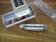 Hubertus Knife Solingen, Germany Large Size 11 Beautiful Smooth White Bone Spear-Point UNUSED NIB