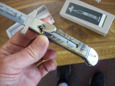 Hubertus The Guardian Knife Solingen, Germany Very Rare Big Horn Edition Swing Guard UNUSED W/Box
