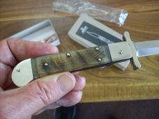 Hubertus The Guardian Knife Solingen, Germany Very Rare Big Horn Edition Swing Guard UNUSED W/Box