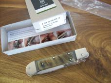 Hubertus The Guardian Knife Solingen, Germany Very Rare Big Horn Edition Swing Guard UNUSED W/Box