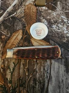 Gec 23 Redtail Jigged Bone  liner lock