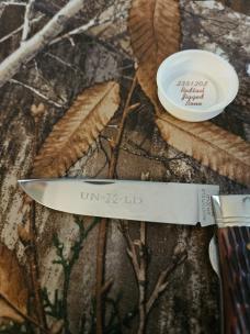 Gec 23 Redtail Jigged Bone  liner lock