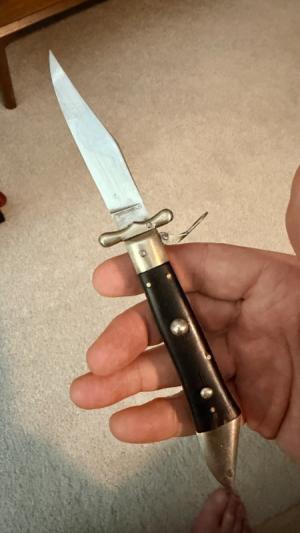 Rare Vintage Deer Foot Swing Guard Fulcrum Switchblade-Rex