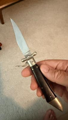Rare Vintage Deer Foot Swing Guard Fulcrum Switchblade-Rex