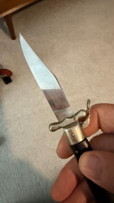 Rare Vintage Deer Foot Swing Guard Fulcrum Switchblade-Rex