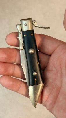 Rare Vintage Deer Foot Swing Guard Fulcrum Switchblade-Rex