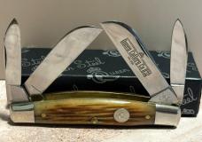 QUEEN 2002-2017 TAN BONE 4 BLADE CONGRESS LIKE NEW