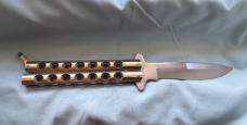 Golden Dragon Taylor Seto Medium Butterfly Knife Balisong