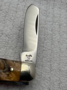 Hen & Rooster Bertram Cutlery Mustang #313T 1st Prod 1 of 200 3 Blade Stockman (94)