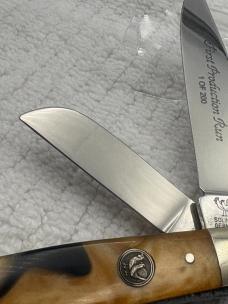 Hen & Rooster Bertram Cutlery Mustang #313T 1st Prod 1 of 200 3 Blade Stockman (94)