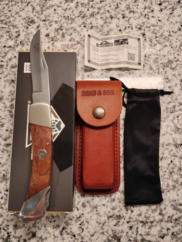 Bear&Son 5" Rosewood Lockback 297R Bear&Son 5" Rosewood Lockback 297R