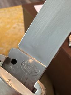 Vintage Olivetto Stamped Deer Foot Switchblade 12 3/4”