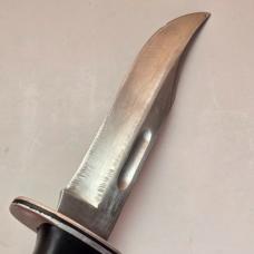 Vintage 1970s Buck 119 Special Bowie Knife - Original Leather Flap Sheath - USA Made