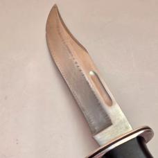 Vintage 1970s Buck 119 Special Bowie Knife - Original Leather Flap Sheath - USA Made