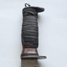 Vintage WWII E.G. Waterman EGW Fighting Knife - Sawback Blade - Project / User Condition
