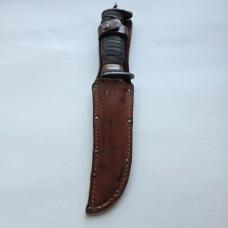 Vintage WWII E.G. Waterman EGW Fighting Knife - Sawback Blade - Project / User Condition