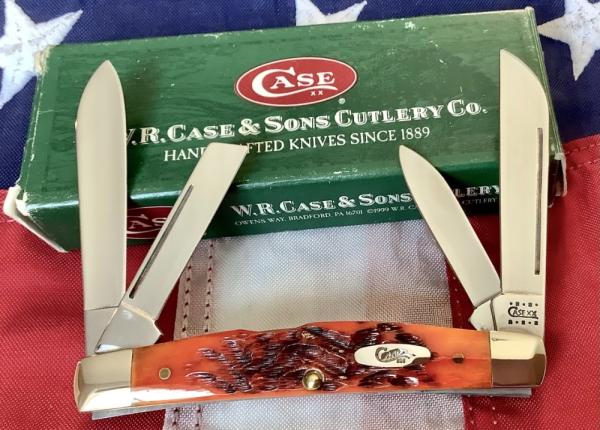 2000 Case xx Medium Congress (Mdl# 64052 SS) w/ Autumn Bone Handles -NOS 2000 Case xx Medium Congress (Mdl# 64052 SS) w/ Autumn Bone Handles -NOS