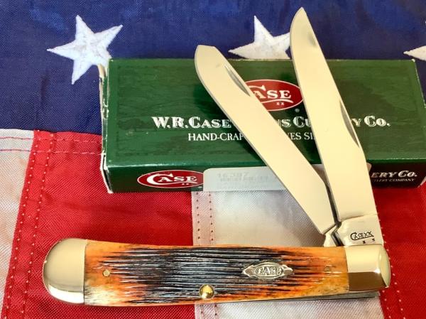 Case xx 2000 Mdl# 6254 SS w/ Great Autumn Barn Board Bone Handles -NOS in Orig box Case xx 2000 Mdl# 6254 SS w/ Great Autumn Barn Board Bone Handles -NOS in Orig box