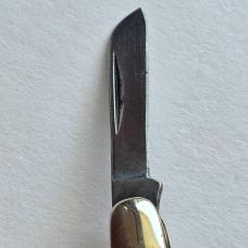 Vintage Schrade USA 808 Senior Stockman Pocket Knife - Classic Brown Jigged Delrin
