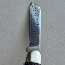 Vintage Schrade USA 808 Senior Stockman Pocket Knife - Classic Brown Jigged Delrin